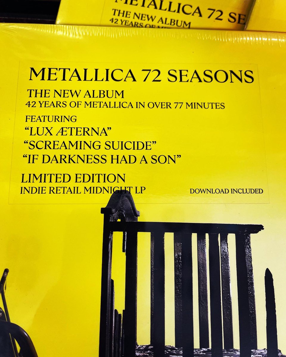 MellowMatts's tweet image. We’re ready for tonight! Guitar picks just arrived and check out the Jim H Madison print especially for the 72 Seasons release! See you at 11 pm! 
#metallicamidnightrelease 
#mellowmatts
#metallica72seasons