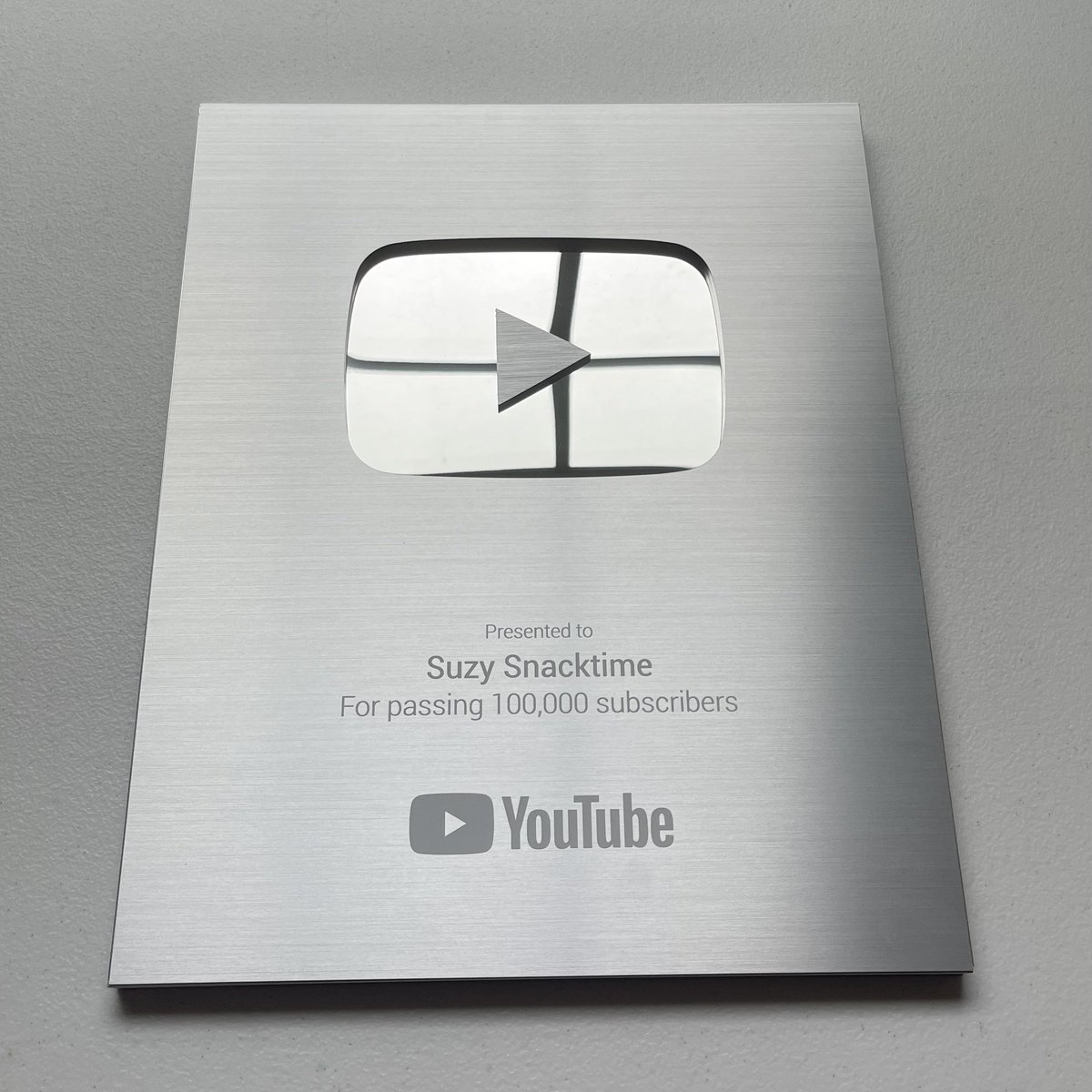 hopperceo's tweet photo. Is @SuzySnacktime the first NFT to get a silver play button? 🍭🤔 https://t.co/UIYXLo6iI0