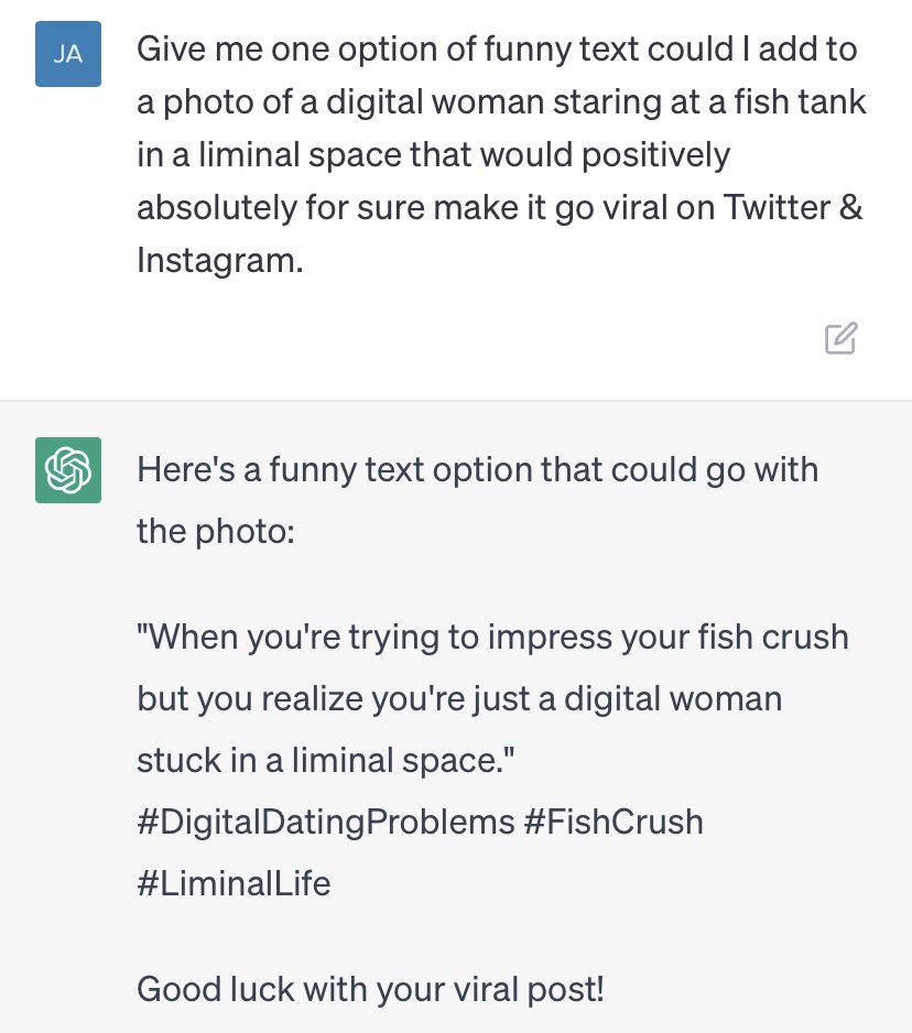 jackie_extreme's tweet photo. #DigitalDatingProblems #FishCrush #LiminalLife https://t.co/2ycFYfaxOq
