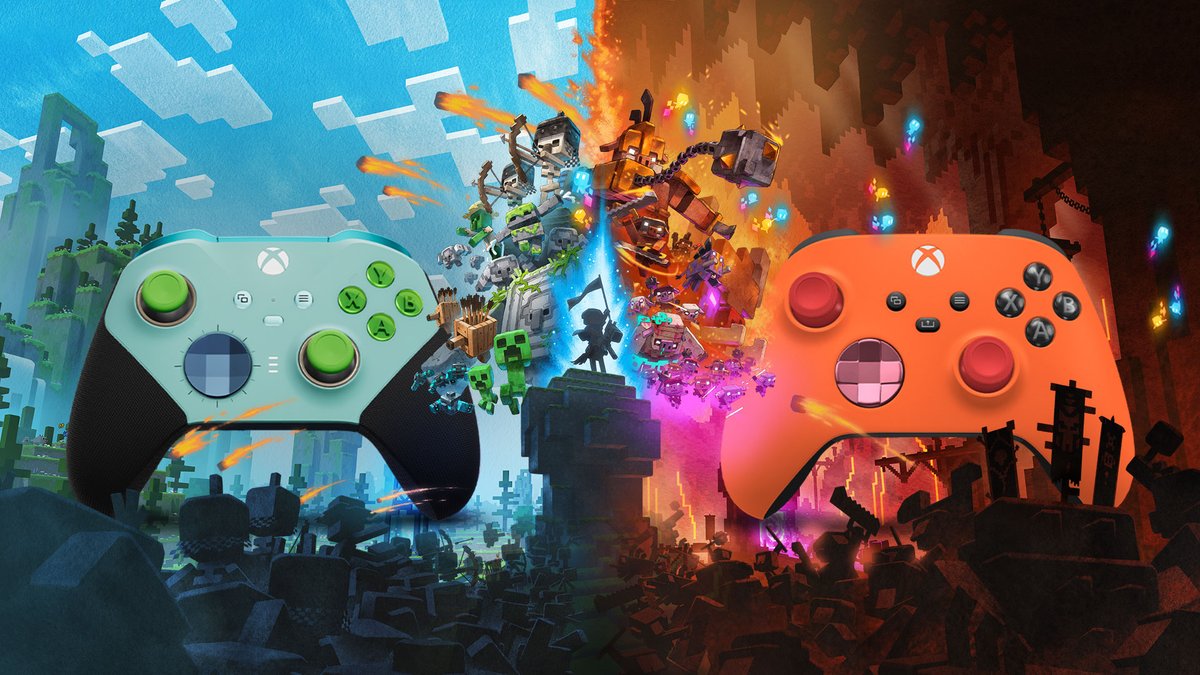 legends_game's tweet photo. Whether your aesthetic matches the serene Overworld, or the chaotic piglin horde @Xbox design lab has you covered.

⚔️https://t.co/0ZV0ZU2iIc
🐽https://t.co/gWGBAIWs9j https://t.co/usrT63Tm91