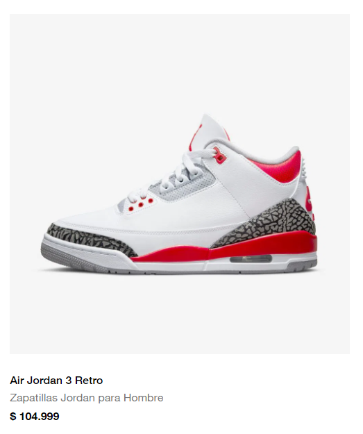 todo muy lindo el lanzamiento de la web de nike.com.ar pero que dólar toman los hijos de put4 de nike para venderte una zapatilla? 104k una jordan 3 cuando el retail es de 210USD, el USD BNA BILLETE VENTA esta $220,75: total $46.357. no me dan las cuentas loco