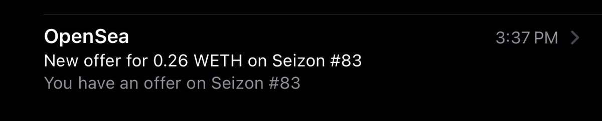 Above floor offer on my <a href="/SeizonNFT/">SEIZON</a> ? Not today, satan. #SeizonNFT #seizonSZN