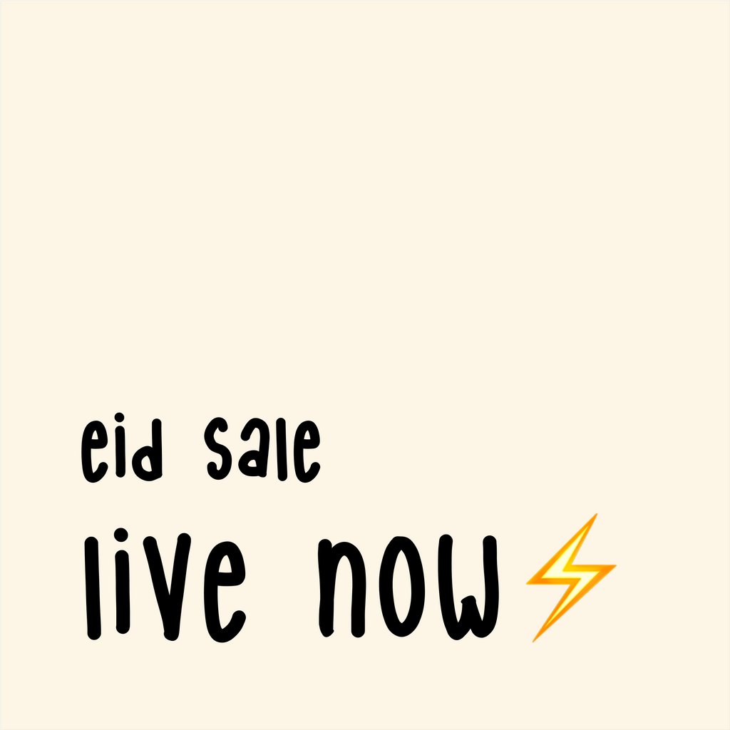 lilaandtiny's tweet photo. SALE SALE SALE ⚡️⁠
⁠
We are having a huge sale..site wide! So make sure you grab all the goodies you can before Eid.⁠
⁠
We aim to dispatch everything within 2 to 4 working days 📦️⁠
⁠
⁠
⁠
#lilaandtiny #sale #eidsale https://t.co/Gju4v4V9Rf