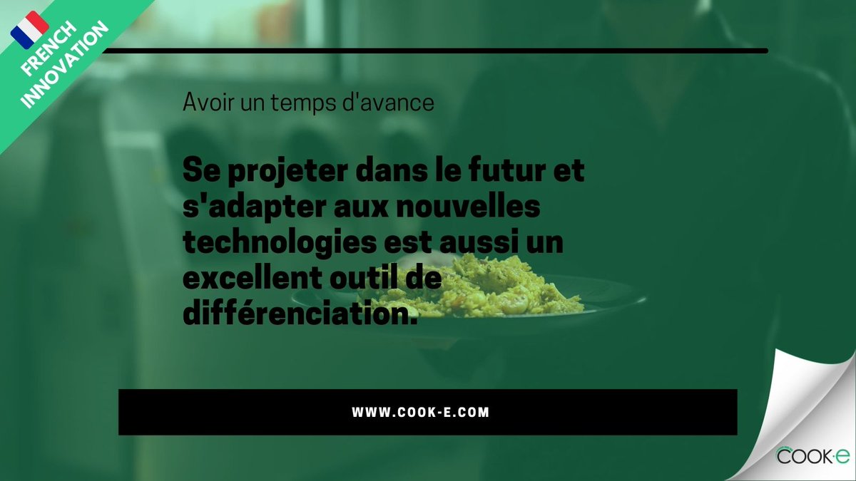 Avoir un temps d'avance permet de se dépasser et de ne pas être dépassé. bit.ly/3LXnHrf #FoodTech #France #Restaurant #USA #Trend #Innovation #Robotics #MadeInFrance