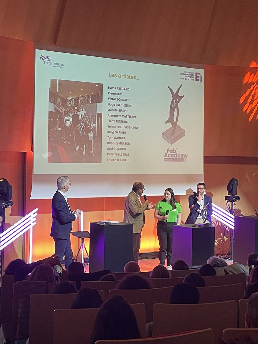 Mouvement des Entreprises de France #Paysdelaloire (@medefpdl) on Twitter photo Merci à <a href="/FabAcademypdl/">Fab'Academy du Pôle formation de l'UIMM</a> <a href="/UIMM44/">UIMM Loire-Atlantique</a> <a href="/uimm/">UIMM La Fabrique de l'Avenir</a> pour la réalisation des trophées des pépites de l’alternance ! Beau travail des alternants Merci à <a href="/FabAcademypdl/">Fab'Academy du Pôle formation de l'UIMM</a> <a href="/UIMM44/">UIMM Loire-Atlantique</a> <a href="/uimm/">UIMM La Fabrique de l'Avenir</a> pour la réalisation des trophées des pépites de l’alternance ! Beau travail des alternants