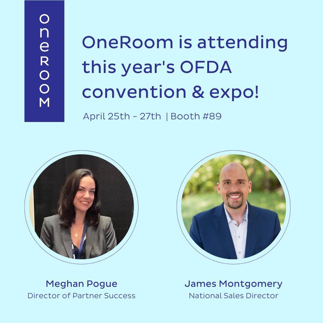 Funeral Directors of OHIO!  We are excited to be attending the upcoming <a href="/ofdaonline/">OhioFuneralDirectors</a> convention &amp; expo. Say hi 👋 to Meghan and James at booth 89 and discover what OneRoom can do for you. See you there!

#OFDA #OFDA2023 #funeraldirectors