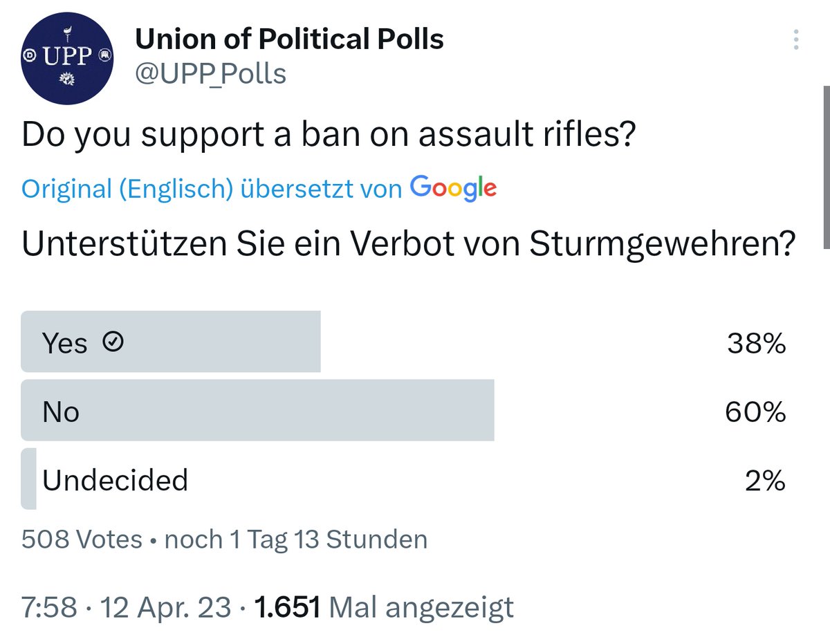 besserossi's tweet photo. #DummfragenAmAbend des 13.04.2023:

1) 😂😂🤡: https://t.co/bsAWogvKwd

2) #fckRussia: https://t.co/tEkeHLnBVz

3) #BanAssaultWeaponsNow: https://t.co/YBmRRHWJon

4) Nope: https://t.co/uMOZuJKpVO

5) #fckRussia: https://t.co/22Ou0ZPiWm

Gerne Retweet. Danke. https://t.co/PeT3Blbmr7