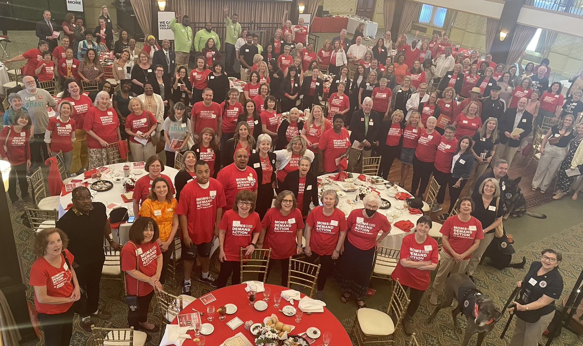 RLSeikel's tweet photo. NJ @MomsDemand vols, survivors, community partners &amp; elected officials gathered today to thank and honor @shannonrwatts. 
We are building the biggest tent possible to grow the movement to end gun violence. 
JOIN US! 
Text READY to 644-33
#MomsAreEverywhere 
#10YearsOfMoms #NJLeg https://t.co/kJ0X52tRKr