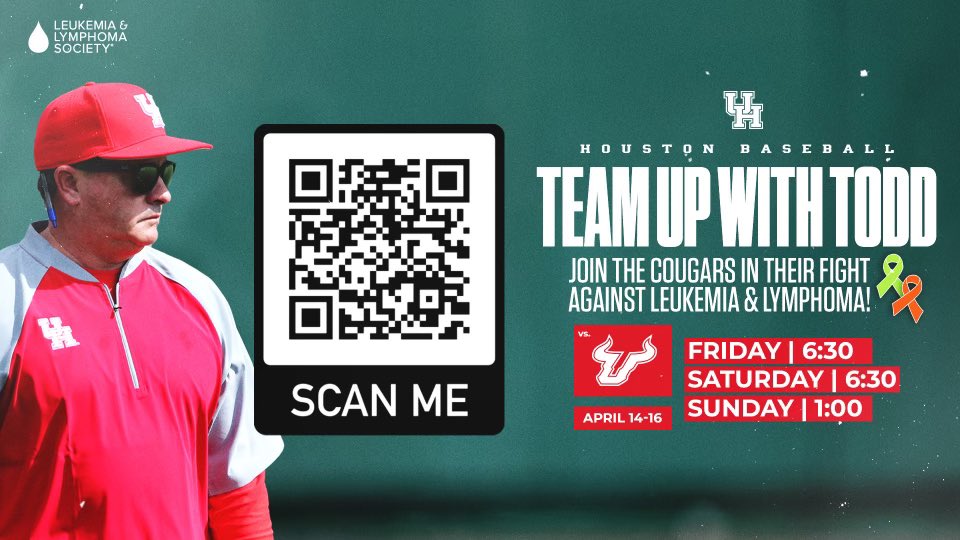 Todd Whitting (@toddwhitting) on Twitter photo LLS Awareness this weekend <a href="/UHCougarBB/">Houston Baseball</a>! Donate a minimum of $50 to receive four tickets for this weekend. (Show receipt email at gate) Click on link below to give.
pages.lls.org/voy/txg/housto… LLS Awareness this weekend <a href="/UHCougarBB/">Houston Baseball</a>! Donate a minimum of $50 to receive four tickets for this weekend. (Show receipt email at gate) Click on link below to give.
pages.lls.org/voy/txg/housto…