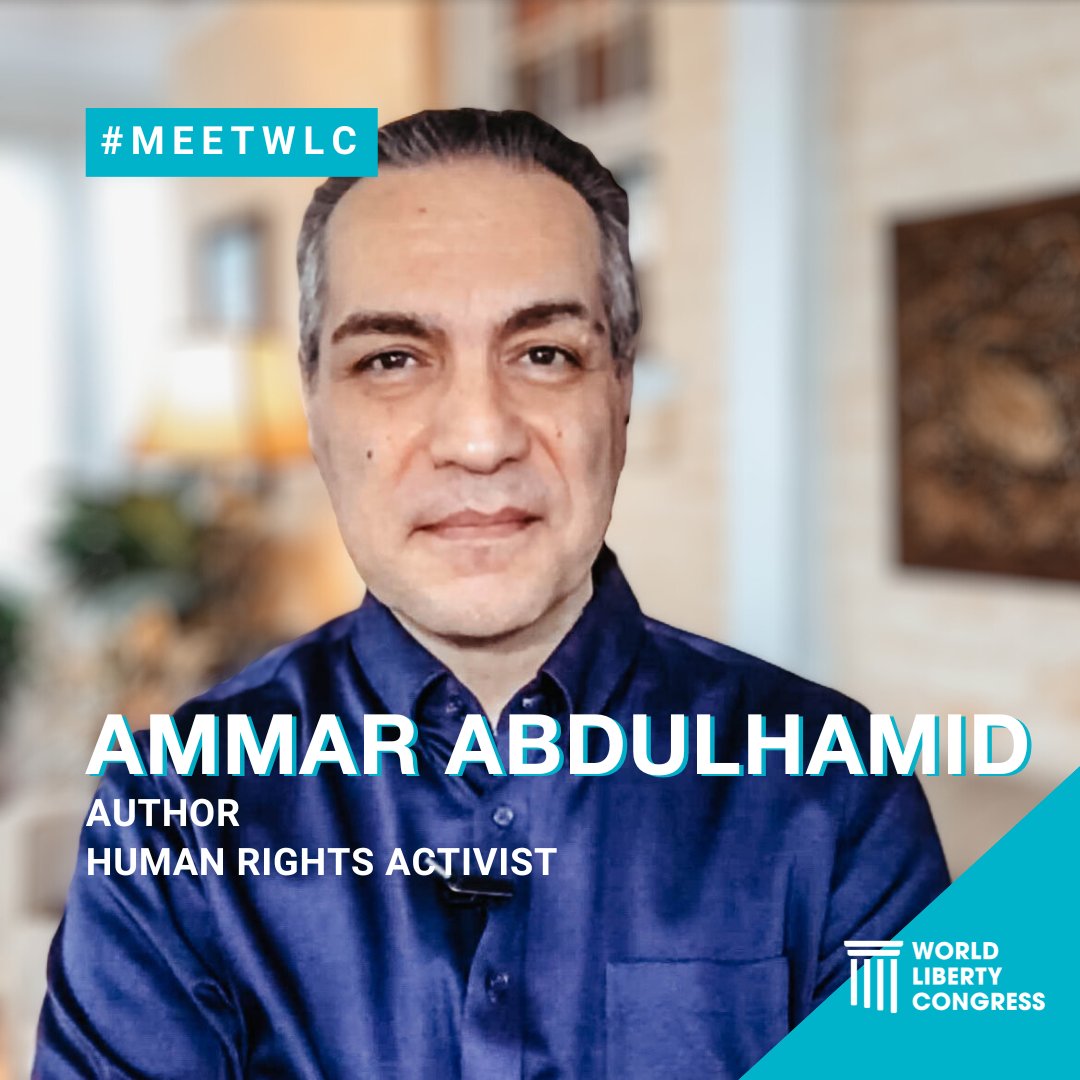 WLCongress's tweet photo. #MeetWLC
Ammar Abdulhamid (@TheActualAmmar) is a Syrian author, human rights activist, and political dissident.
He is the president and cofounder of the Tharwa foundation, a nonprofit which promotes diversity, development, and democracy in Syria and the broader Middle East and North Africa.
After calling for the overthrow of the Assad regime in 2005, Mr. Abdulhamid and his family were forced to leave #Syria.
Over the years, Ammar served as a fellow at Brookings Institution and the Foundation for Defense of Democracies, briefed officials in the U.S. and Europe on the human rights situation in Syria, and provided Congressional testimonies.
Between 2018 and 2022, he co-hosted an Arabic TV program on Alhurra Channel dedicated to analyzing current developments from a classical liberal perspective.