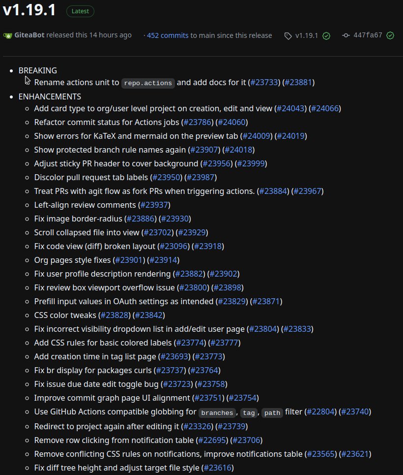 CKsTechNews's tweet image. #Gitea 1.19.1 is out
github.com/go-gitea/gitea…
