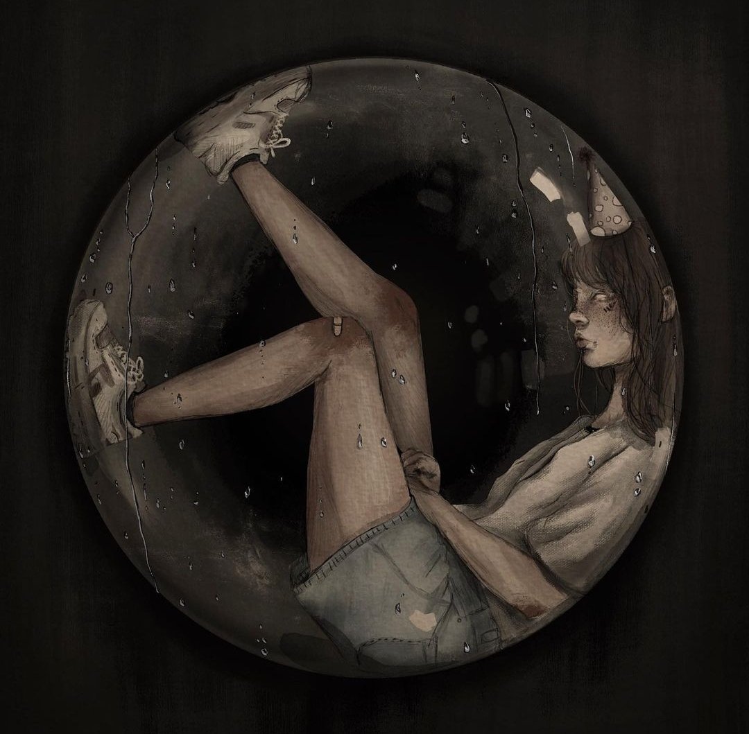Feeling comfort in my little bubble of self-dispair and desperation