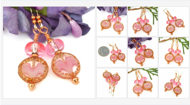 Perfect jewelry for the woman who loves pink: sweet & petite pink waves Czech glass coin earrings w/ shimmering pink glass rondelles! bit.ly/PinkWavesSD via @ShadowDogDesign #ejwtt #MothersDay #PinkEarrings 
shadowdogdesigns.com/product/pink-w…