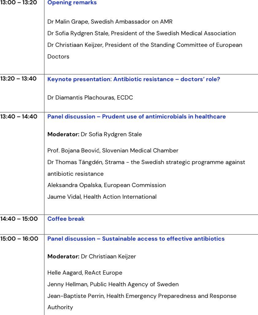 Post-antibiotic era. Are we there yet? No matter what’s the answer, we have to step up, safeguard existing antimicrobials and come up with responsible market model that will protect #publichealth. Join this important discussion on #AMR to find out how
bit.ly/414SRSr