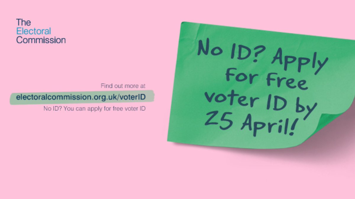 ParkinsonsUK's tweet photo. To vote in elections in England this May, you will need to show photo ID.

No ID? You can apply for free voter ID now. This is valid any time

Find out what is accepted and apply for free voter ID if you need to 👉🏻 https://t.co/8lwAXW8dYO https://t.co/vbK1lLacbr