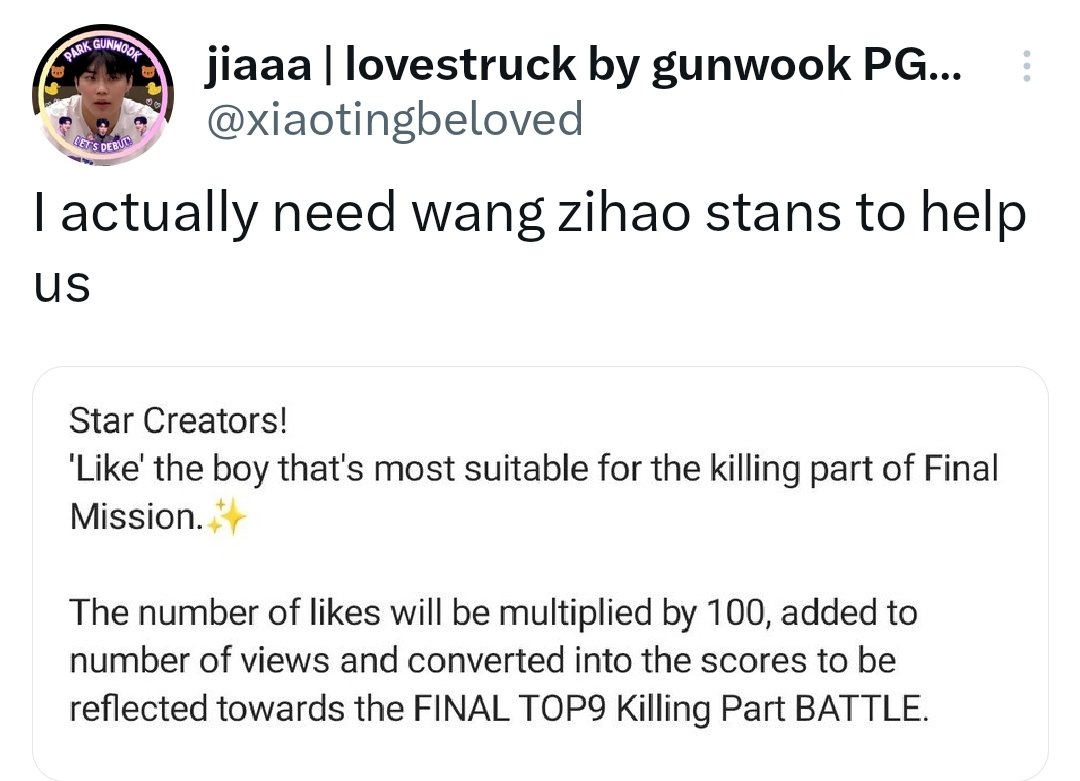 XingloveCaideng's tweet photo. Have some shame you leeches. You all were hating on Zihao 10 days ago. Now everyone showing fake love to Zihao just to get some votes https://t.co/qEYnDBA2NF