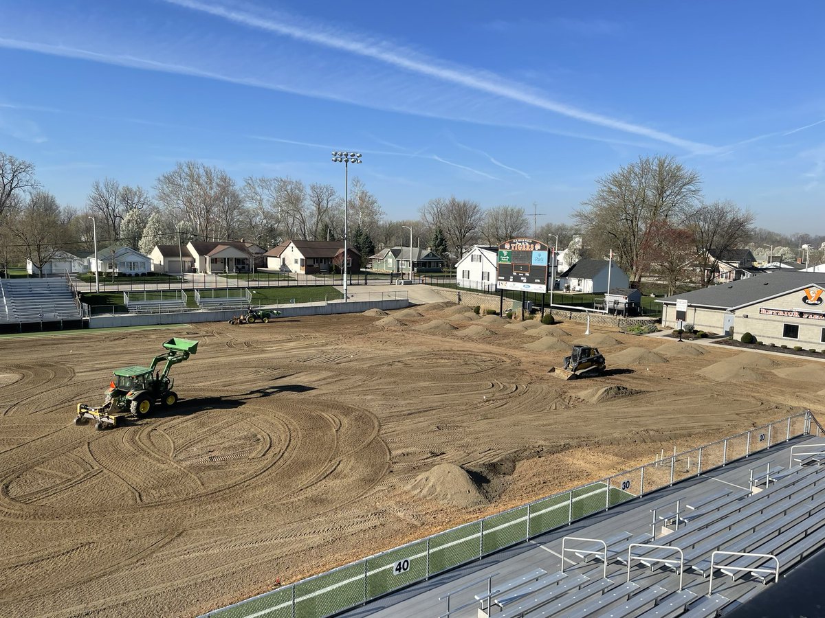 Versailles Athletics on Twitter "HB Hole Field getting a makeover this