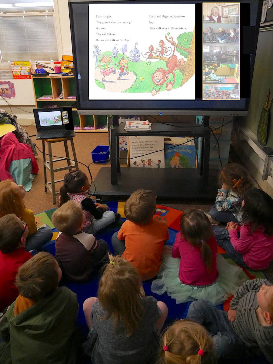 I recently hosted a virtual author visit with over 11,400 students grades PreK-8, all logging in together from six different time zones! Contact me for details about my multi-school virtual author visit events!