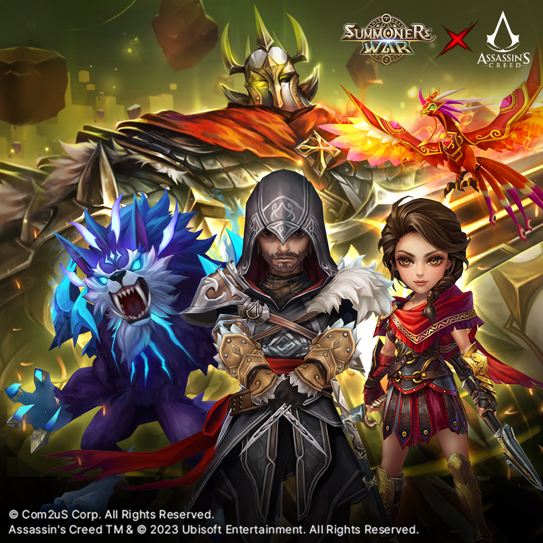 summonerswarapp's tweet photo. The Templar Dungeon calls to all Summoners! ⚔️
What monsters do you like to bring to take on the event dungeon and which Assassin’s Creed monsters do you like to recruit along the way?
#SummonersWar #Com2uS #MobileGames #AssassinsCreed #SWxAC https://t.co/ovh8IrLvDS