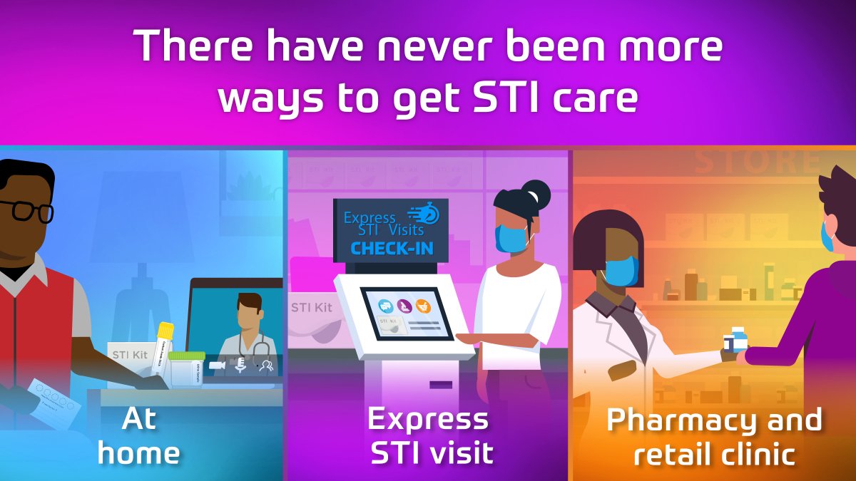 Did you know? 1 in 5 people in the U.S. have an #STI. Know your #STI care options so you can continue to #TalkTestTreat.