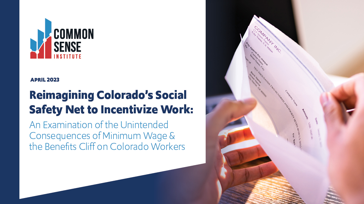 How can Colorado Reimagine the Social Safety Net and Further Incentivize Work? 

Check out CSI Coors Economic Mobility fellow <a href="/tamraryan/">Tamra Ryan</a> report: commonsenseinstituteco.org/wp-content/upl… 
<a href="/JuanPenaDenver/">Juan Peña</a> <a href="/CrossPurposeCO/">CrossPurpose</a> @CSICaufield