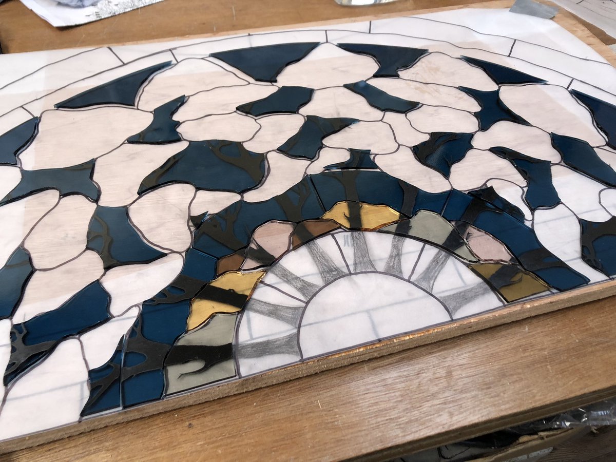 Stephanie Whatley (@biggarglasswork) on Twitter photo Made a start on this one while waiting for a glass delivery for the project I should be working on…and with kids this is easy to go and to 30min at a time.
Stop and go project, ready for the <a href="/BiggarLittle/">Biggar Little Festival</a> hopefully. #privacyscreen #leadedglass #trees #nature #mandala Made a start on this one while waiting for a glass delivery for the project I should be working on…and with kids this is easy to go and to 30min at a time.
Stop and go project, ready for the <a href="/BiggarLittle/">Biggar Little Festival</a> hopefully. #privacyscreen #leadedglass #trees #nature #mandala