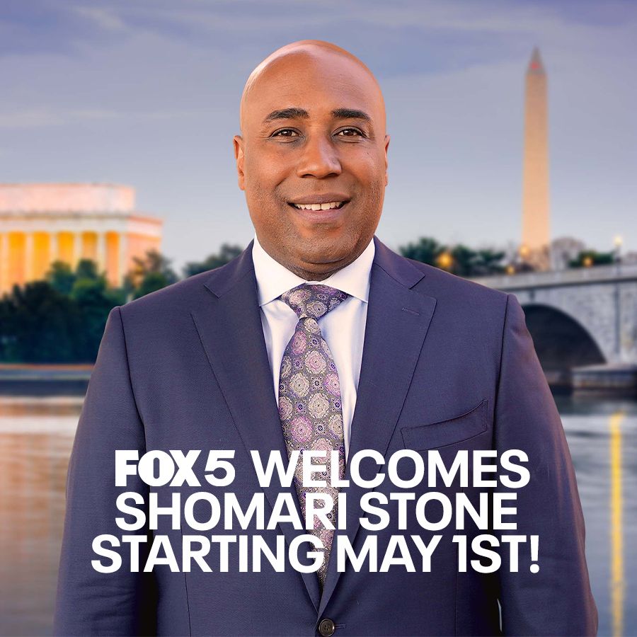 We're so excited here at FOX 5 DC to welcome @shomaristone to the #1 news team in the DMV as a reporter and anchor beginning May 1st!

fox5dc.com/news/fox-5-dc-…