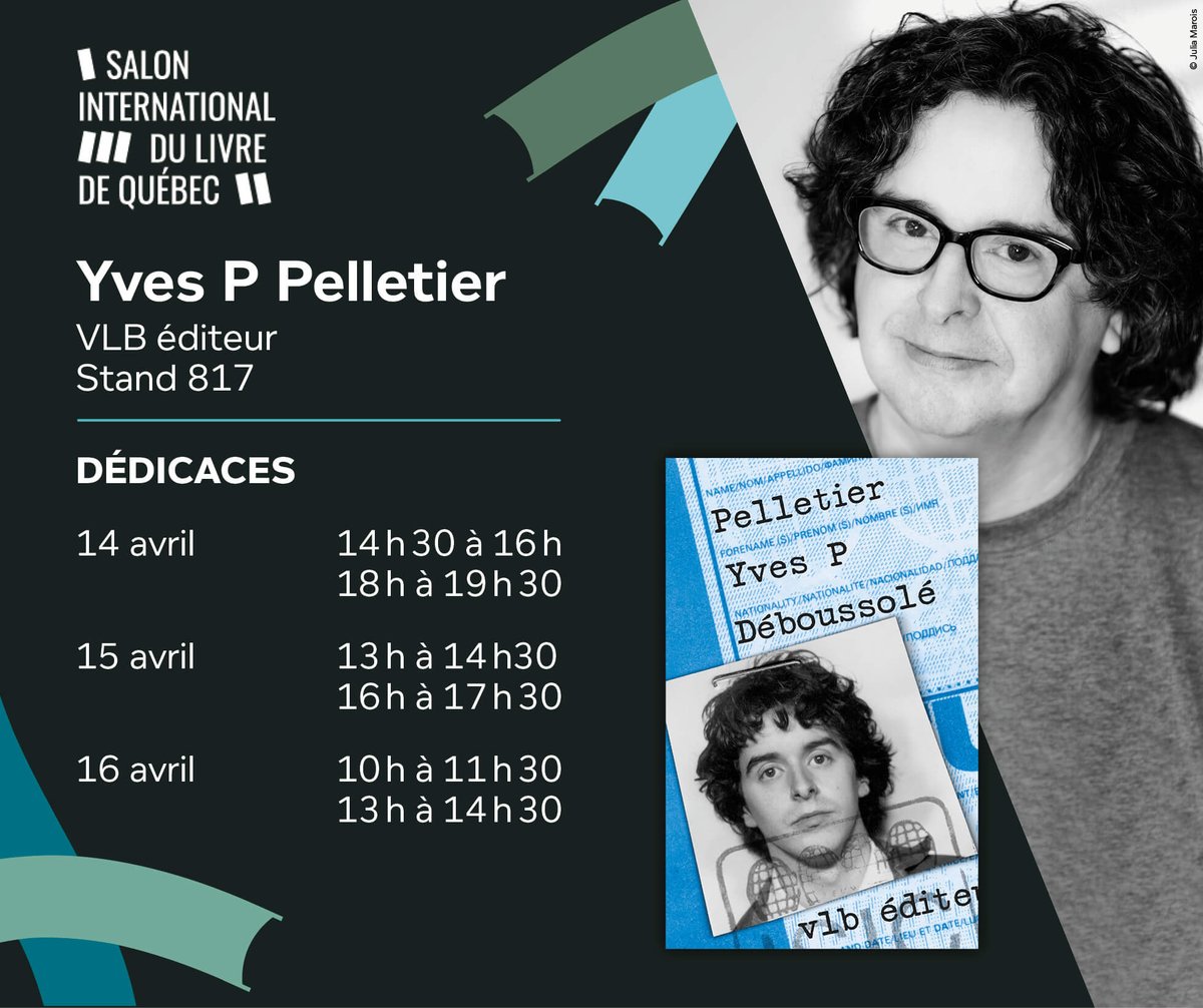 Yves Pelletier (@ancienmaigre) on Twitter photo De retour à Québec ( dont il est question 5 fois dans mon livre! ) ce weekend! Voici mon horaire au <a href="/SalonLivreQc/">SalonLivreQC</a> pour une dédicace et/ou une photo et/ou une p'tite jasette. 😀 De retour à Québec ( dont il est question 5 fois dans mon livre! ) ce weekend! Voici mon horaire au <a href="/SalonLivreQc/">SalonLivreQC</a> pour une dédicace et/ou une photo et/ou une p'tite jasette. 😀
