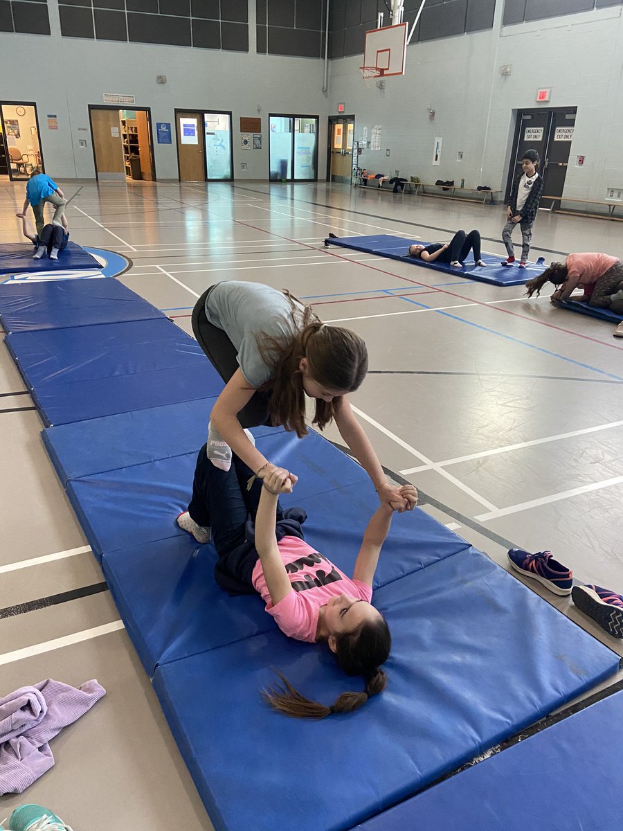 We worked on some 2 person balances today! The students love these and are always super pumped to do them. I even got partners to come up with their own balance and they were super creative! <a href="/KCAKentville/">KCA</a>