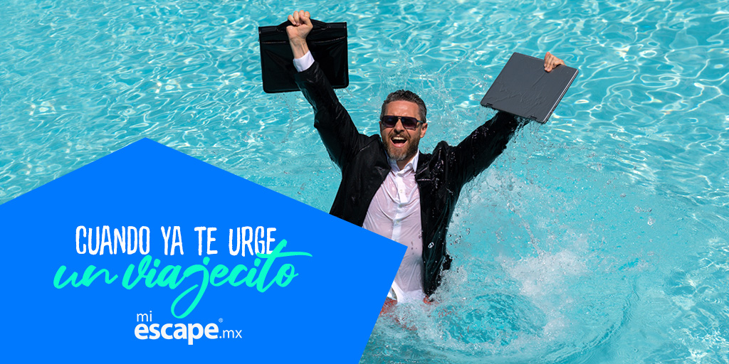 Olvídate de la oficina y el trabajo, cambia los pendientes por una alberquita y sol. En miescape.mx encontrarás las mejores opciones.