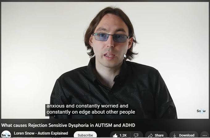 25,496 views  1 Jan 2021
Sources:
https://www.additudemag.com/fear-of-f...
https://www.psychologytoday.com/us/bl...


▼▼▼ ABOUT ME ▼▼▼
Hi, my name is Loren Snow, and I'm an autistic public speaker and trainer.
I've taught tens of thousands of people about autism, ADHD, and mental health, and I regularly teach courses to parents, NHS staff, and autistic people.
Find out more about me, how to book me, and what services I offer here: https://www.lorensnow.com

▼▼▼ MY ONLINE COURSES ▼▼▼
Autism & Disordered Eating: https://www.udemy.com/course/autism-e...
Autism vs ADHD: What's the difference?: https://www.udemy.com/course/autism-v...
Autism & Sensory Challenges (in school): https://www.udemy.com/course/autism-s...

▼▼▼ COPYRIGHT ▼▼▼
Copyright: (CC BY-NC-ND 4.0)
BASICALLY: If you want to LINK TO this video or include a link to it on your website, article, or course, please go ahead: that's free :)
If you want a copy to DOWNLOAD and STORE for a course/resource I charge a small fee: please co