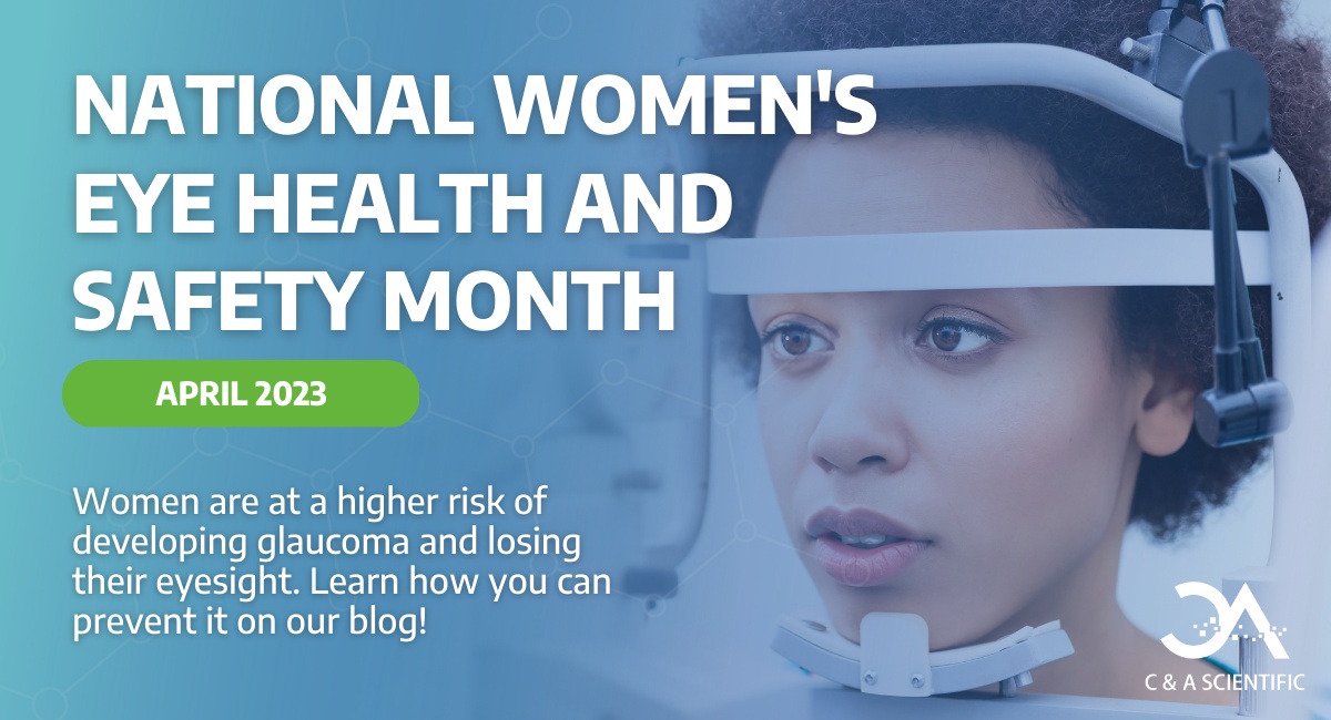 cnascientific's tweet photo. Women are at a higher risk of #glaucoma and losing eyesight.

April is Women's #EyeHealth 👁️ and Safety Month! 

Watch for these symptoms:
👓Blurry Vision
🌈Experiencing Halos or Rainbows
⭕️ Red Eye
👁️Eye Pain

Prevent #VisionLoss by reading our blog: https://t.co/XiFt5b95Zd https://t.co/NU9CADbs6h