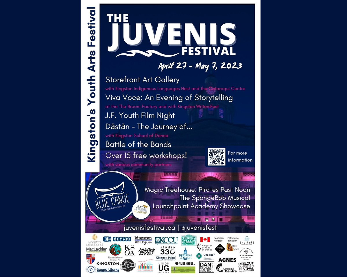 Juvenis Festival (@juvenisfest) on Twitter photo Mark your calendars! The Juvenis Festival is 2 WEEKS AWAY!
juvenisfestival.ca
A big thank you to all our partners and sponsors for supporting us this year!
#ygkkingston #ygkarts #ygkyouth <a href="/downtownktown/">Downtown Kingston</a> @DANCEwithKSD <a href="/VisitKingstonCA/">Visit Kingston</a> <a href="/WritersFestYGK/">Kingston WritersFest</a> <a href="/CataraquiCentre/">Cataraqui Centre</a> Mark your calendars! The Juvenis Festival is 2 WEEKS AWAY!
juvenisfestival.ca
A big thank you to all our partners and sponsors for supporting us this year!
#ygkkingston #ygkarts #ygkyouth <a href="/downtownktown/">Downtown Kingston</a> @DANCEwithKSD <a href="/VisitKingstonCA/">Visit Kingston</a> <a href="/WritersFestYGK/">Kingston WritersFest</a> <a href="/CataraquiCentre/">Cataraqui Centre</a>