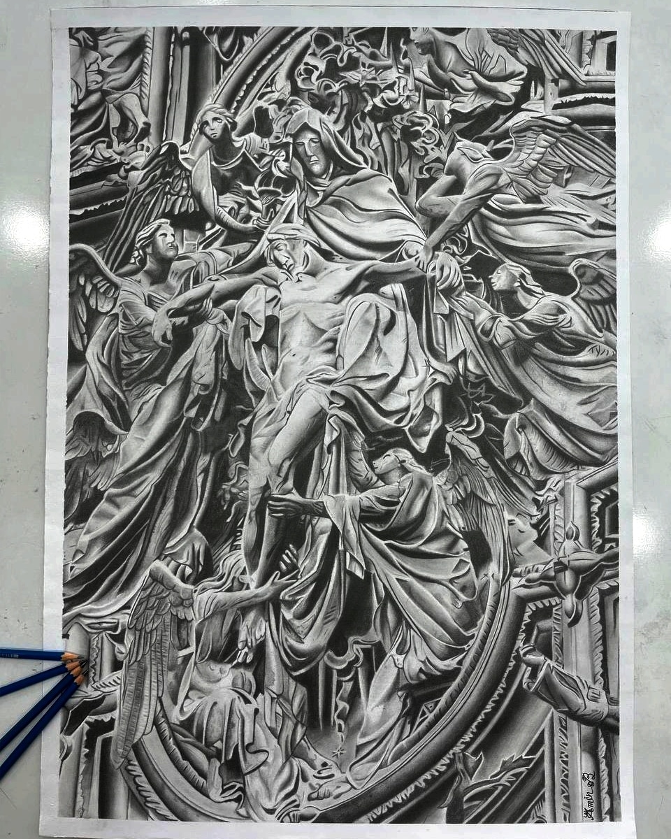 Miraybrothers's tweet photo. Coordination of nerve and hand with a lot of practice and repetition leads to the flourishing of such a talent. Black pencil style painting by Amin Bahramian, one of the painters of the Miray team.
#NFT #nftgallery #nftart
https://t.co/UuCrjGU65g https://t.co/Jcr8sYiYn3