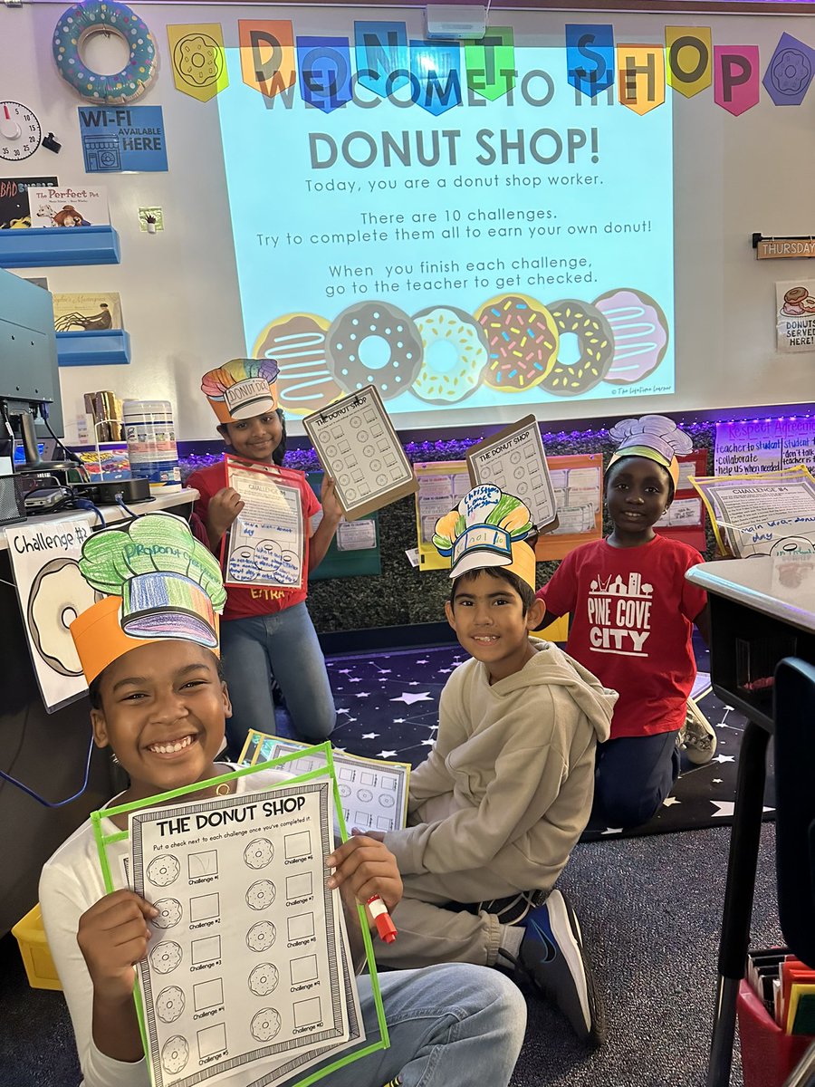 CVME_Huskies's tweet photo. 3rd grade started themed academic workshops today! 🤩 🍩 https://t.co/kNRZQtdnUb
