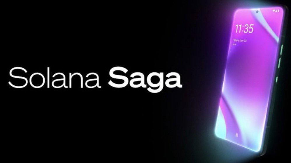 Cryptoguruu's tweet photo. JUST IN: Solana $SOL to launch a smartphone on May 8th. https://t.co/KfOfG8R1Pf