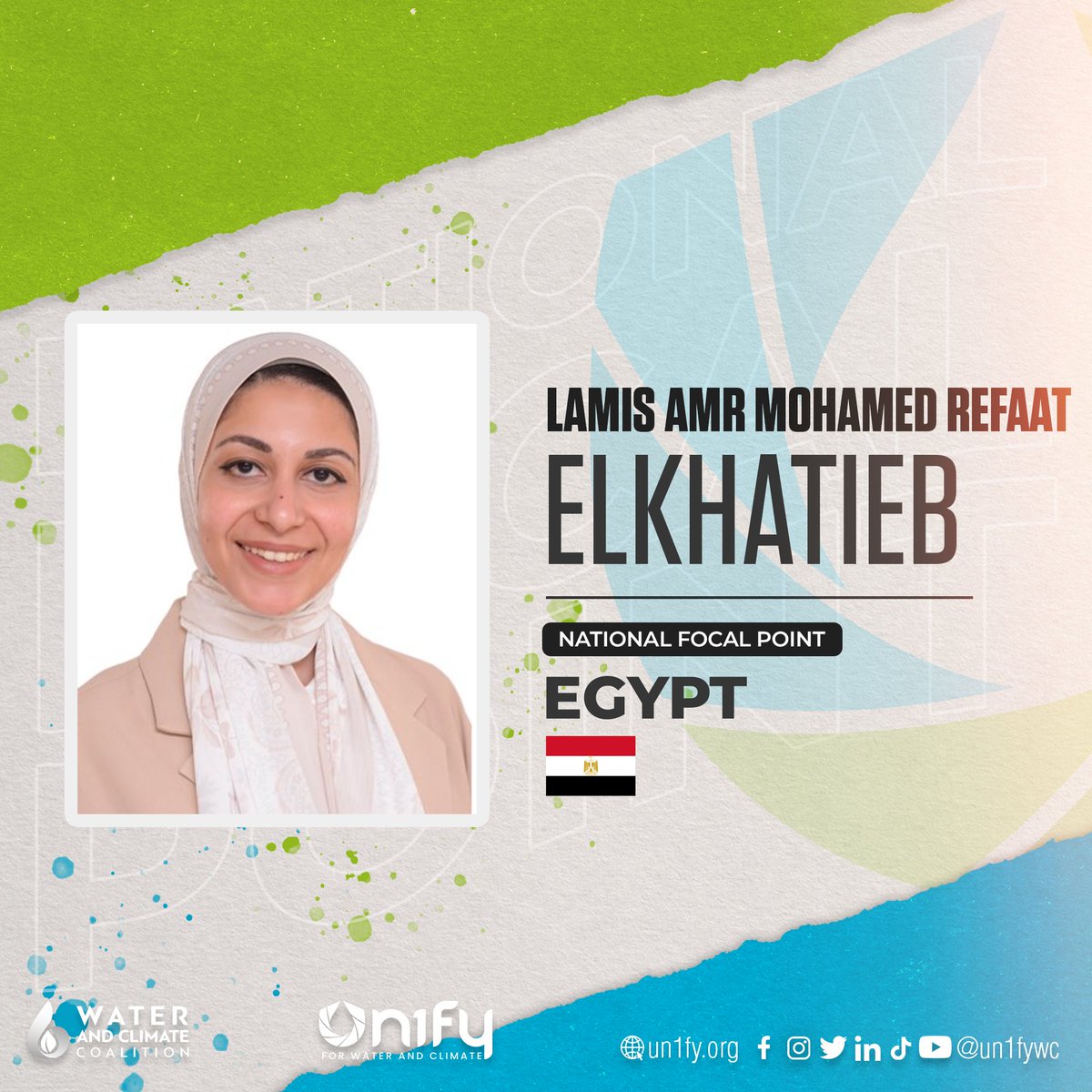 un1fywc's tweet image. Introducing our National Focal Points for Egypt, Malak Ahmed Yehia Amed Farid and Lamis Amr Mohamed Refaat Elkhatieb.

Are you from Egypt and willing to advocate for water and climate? You can reach them via email at egypt@un1fy.org

#un2023waterconference #wateraction #un1fy