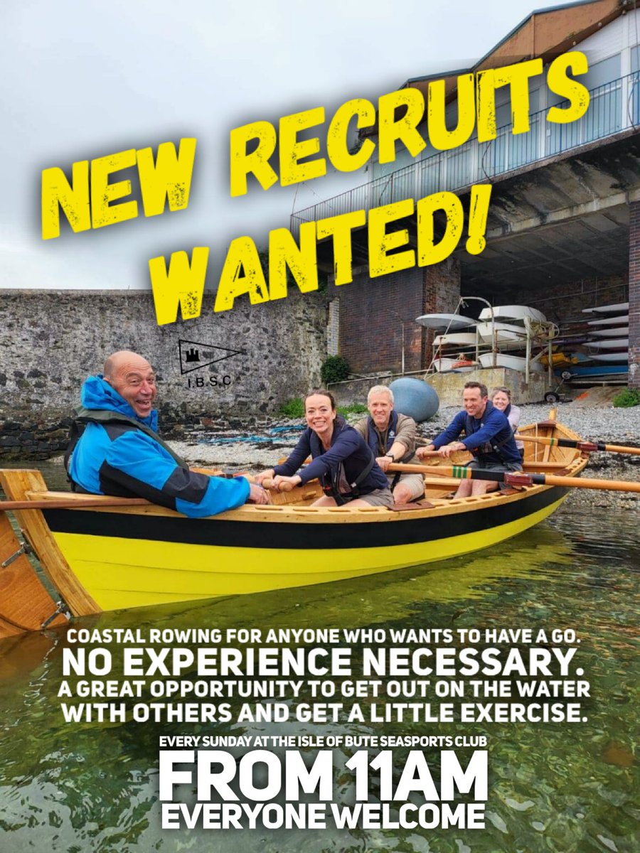 Come and row the Skiff at the Isle of Bute Seasports Club 🚣‍♀️😊
#rowing #bute #isleofbute
<a href="/visit_Bute/">VisitBute</a>