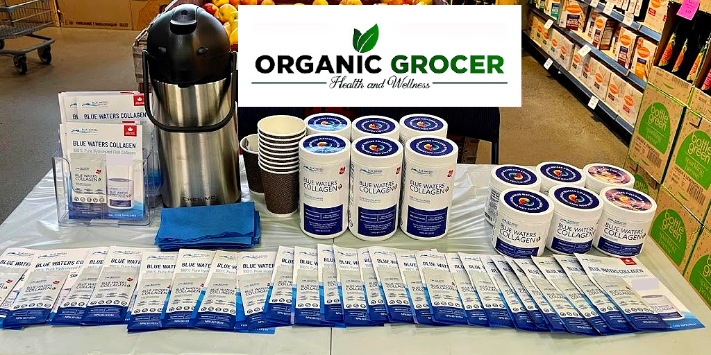 bluewaters_COL's tweet photo. Exciting news! BLUE WATERS COLLAGEN is now fully stocked @OrganicGrocer_ .
Come on over and grab your free samples today!
ORGANIC GROCER
508-7380 King George Blvd. Surrey BC
Open M-F 9:00am-7:00pm
#CollagenSupplements #MadeinCanada #NaturalHealthWellness
#buylocalsupportlocal https://t.co/j3K15UfYh8