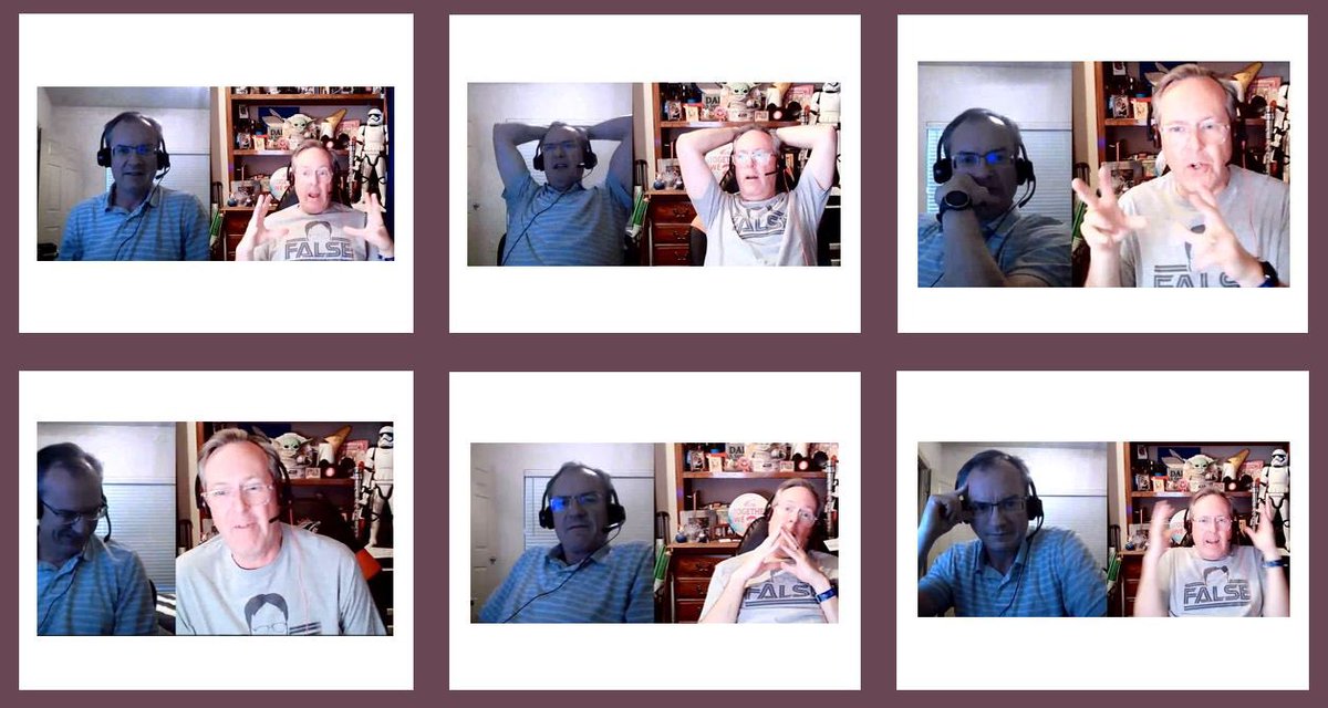 TheGeekosphere's tweet image. The many faces of Luke and PJ! Another show in the can and coming soon to a streaming platform near you! You’ll hopefully LEAP at the chance to listen!! 🤪😊😎 #podcast #geeks #geekdads #dads #geekosphere #quantumleap #backintime #manyfaces #podcaster #podcasting