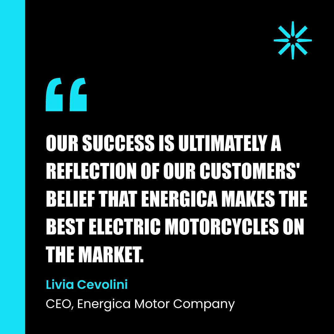 .@LiviaCevolini says it best—Energica keeps proving around the world you don't have to sacrifice performance when you ride #electric. Last year, @EnergicaMotor achieved a 52% increase in global unit sales 🙌 #ABetterEV #LiveElectric