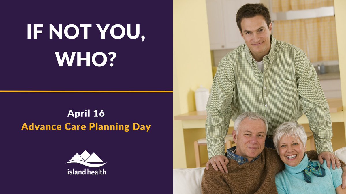 Who would you trust to make your health care decisions if you couldn’t speak for yourself?

It's never too early to start planning for your health and personal care needs.

Learn more: advancecareplanning.ca/my-plan/ #ACPinCanada