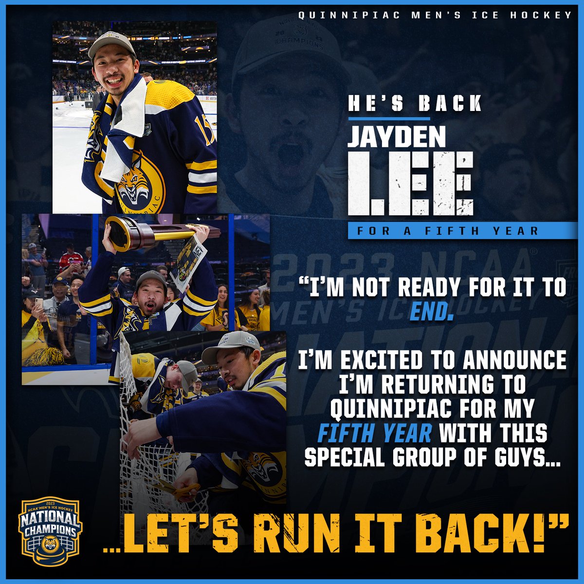 "Let's Run it Back!"

Jayden is BACK as a Bobcat in 2023-24 🤩

#BobcatNation x #NCAAHockey