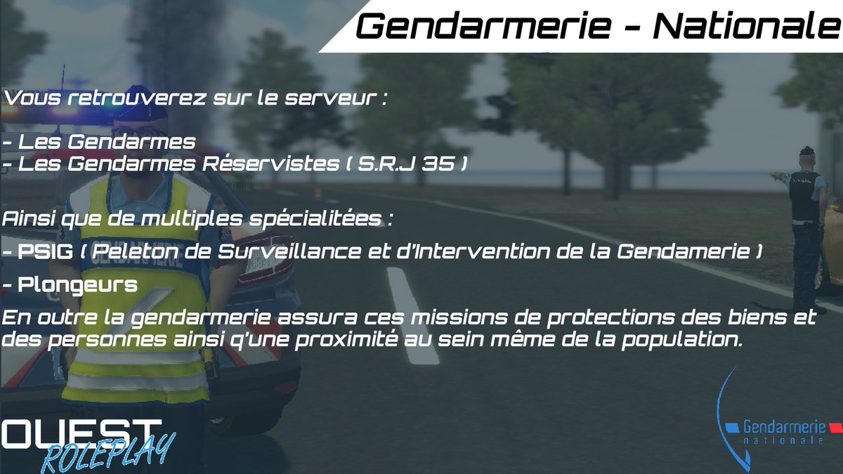 OuestRoleplay's tweet photo. @gmod_france Rejoignez notre serveur sur Garry's Mod pour une expérience immersive et réaliste. Choisissez parmi une variété de métiers et profitez de nos exclusivités, comme des véhicules et des props uniques. Rejoignez-nous dès maintenant en utilisant le lien https://t.co/mz4C19MHxu. https://t.co/VsdvE5kBDX