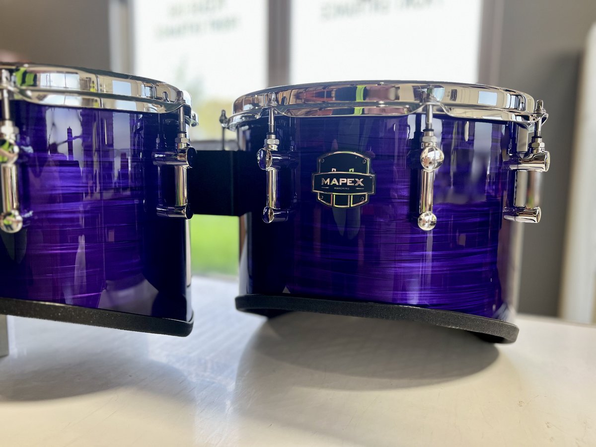 These Purple Ripple drums are going to be headed to Jim's Music in Wisconsin for Marinette High School! 

Learn more about our Drums on Demand program at quantummarching.com/mapex-on-deman…