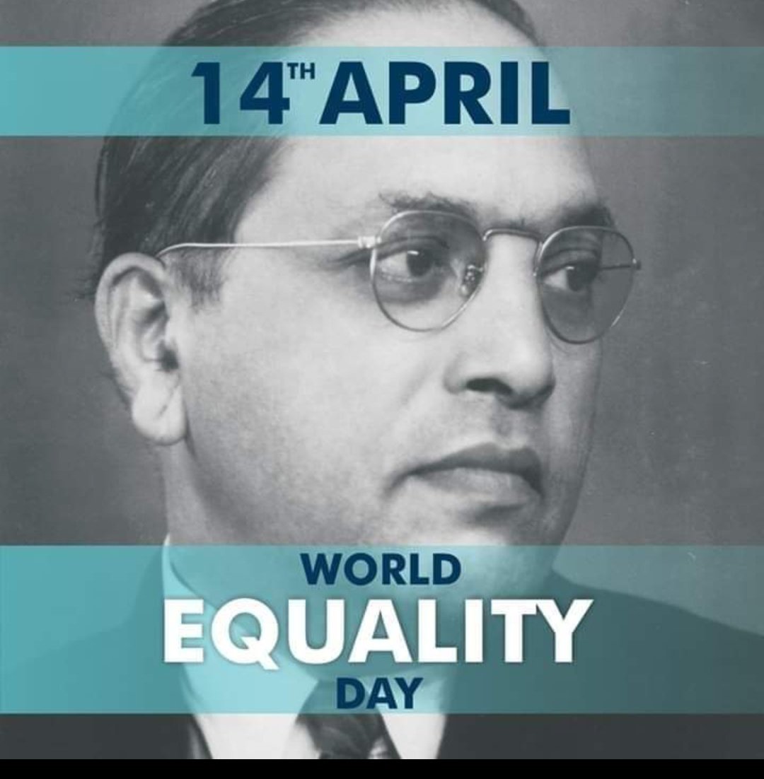 JamdadeNS's tweet photo. World's Equality Day
Dr. B R Ambedkar jayanti 2023
#AmbedkarJayanti https://t.co/Dl63cdONbJ