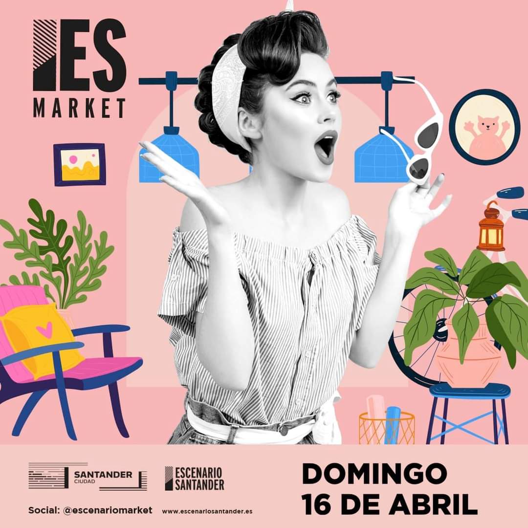 Domingo, 16 de abril, ES MARKET en Escenario Santander.
#Santander #Cantabria 
<a href="/EscenarioMarket/">Escenario Market</a>