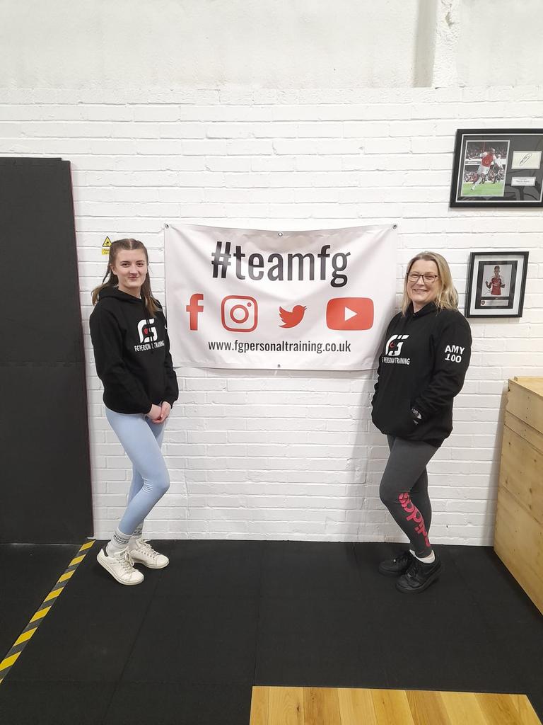 FGPT15's tweet photo. 🔴 100 CLUB GETS BIGGER! 🔴

A big well done to Amy and Lauren who reach 100 sessions with FG Personal Training! 👏 

Training with Tim, these ladies are a testament that training can improve both physical and mental health! 

Congratulations! 🥳 https://t.co/3ThPVoNJYt