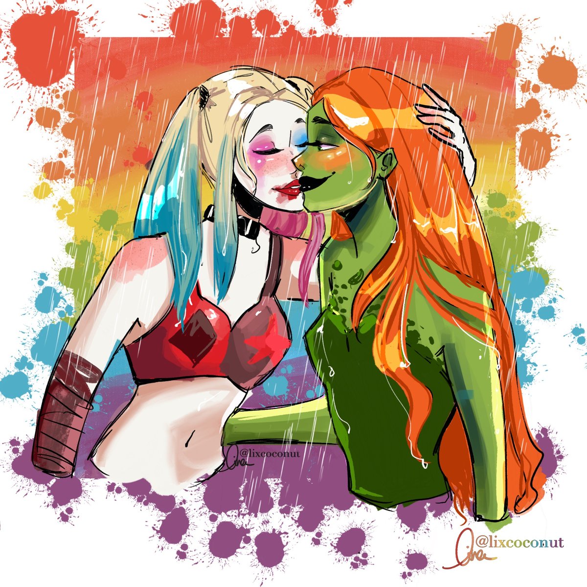 R_Mag_Art's tweet photo. @lixxize, de son vrai nom Lina, célèbre le mois de la Fierté en mettant en scène Poison Ivy 🌿 et Harley Quinn ♥️♠️, deux personnages phares de l'univers DC Comics.
Quel est ton méchant de Batman préféré ?
#art #pride #pridemonth #pride2021 #happypridemonth #fanarts #Rmagazine https://t.co/H4OBO50JXk