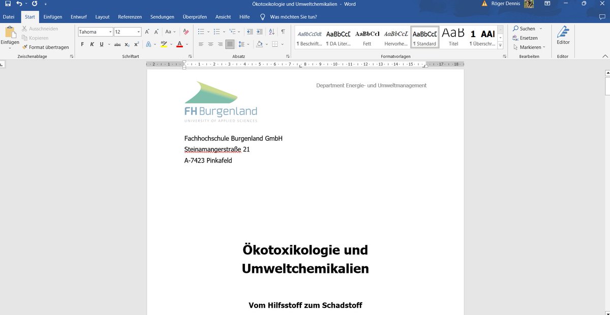 RogerOH9's tweet photo. Das 4. Semester meines Studiums hat vor wenigen Wochen begonnen und schon steht eine neue Projektarbeit an ✍️✍️
Das selbstgewählte Thema könnte nicht interessanter sein 🤩🤩
@FHBurgenland #bachelor #scientific #ecotoxicology #environment #AcademicTwitter #BEUM https://t.co/z93jhzRz3J